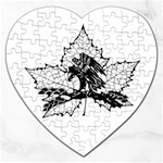 Maple & Eagle Jigsaw Puzzle (Heart)