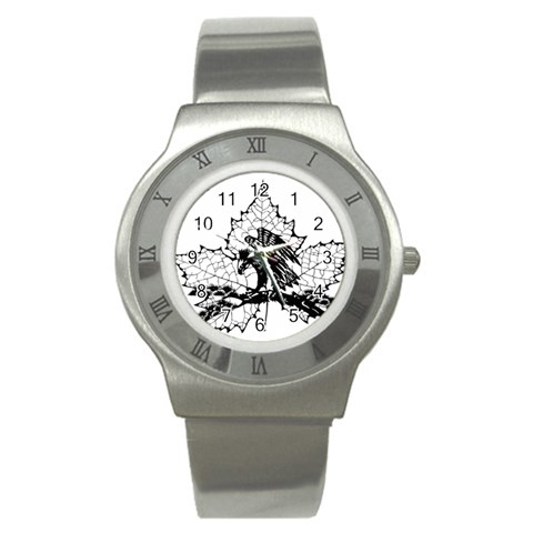 Maple & Eagle Stainless Steel Watch from ArtsNow.com Front