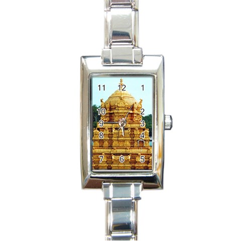 image007 Rectangular Italian Charm Watch from ArtsNow.com Front