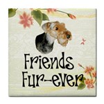 airedale terrier Tile Coaster