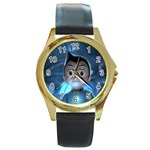 Astroboy Round Gold Metal Watch