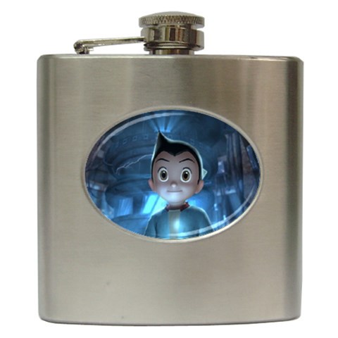 Astroboy Hip Flask (6 oz) from ArtsNow.com Front