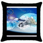 European Union Throw Pillow Case (Black)