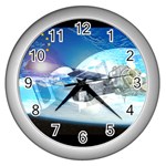 European Union Wall Clock (Silver)