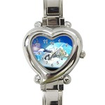 European Union Heart Italian Charm Watch