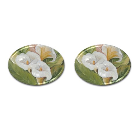 JARROS I Cufflinks (Oval) from ArtsNow.com Front(Pair)