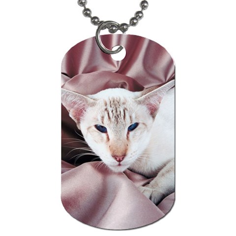 Siamese Cat D2 Dog Tag (One Side) from ArtsNow.com Front