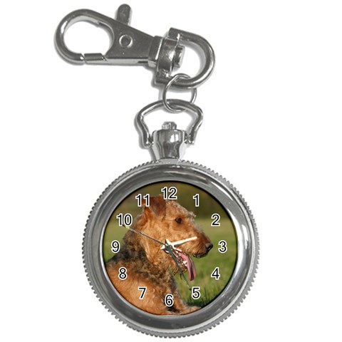 Airedale Terrier Dog Key Chain Watch from ArtsNow.com Front