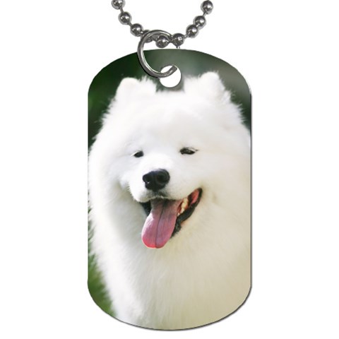 American Eskimo Dog Dog Tag (One Side) from ArtsNow.com Front