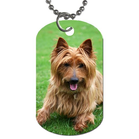 Australian Terrier Dog Dog Tag (One Side) from ArtsNow.com Front