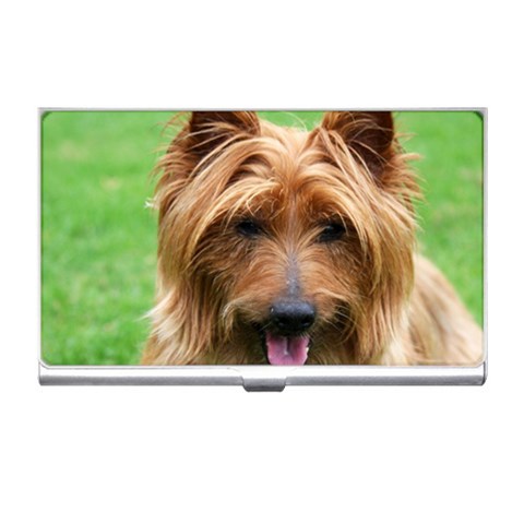 Australian Terrier Dog Business Card Holder from ArtsNow.com Front