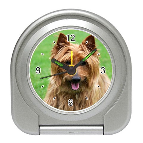 Australian Terrier Dog Travel Alarm Clock from ArtsNow.com Front