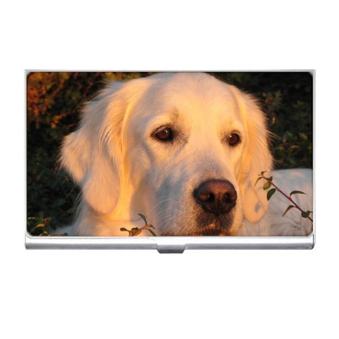 Golden Retriever Dog Business Card Holder from ArtsNow.com Front