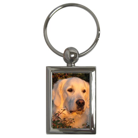 Golden Retriever Dog Key Chain (Rectangle) from ArtsNow.com Front