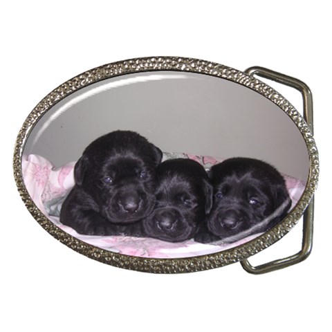 Labrador Retriever Dog Belt Buckle from ArtsNow.com Front