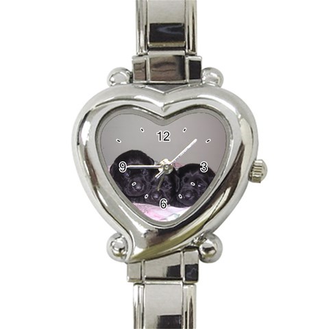 Labrador Retriever Dog Heart Italian Charm Watch from ArtsNow.com Front