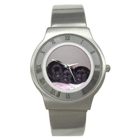 Labrador Retriever Dog Stainless Steel Watch from ArtsNow.com Front