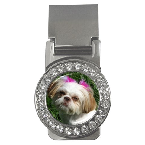 Shih Tzu Dog Money Clip (CZ) from ArtsNow.com Front