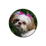 Shih Tzu Dog Rubber Round Coaster (4 pack)