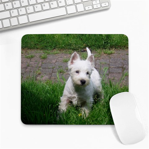 West Highland White Terrier Westie Dog Large Mousepad from ArtsNow.com Front