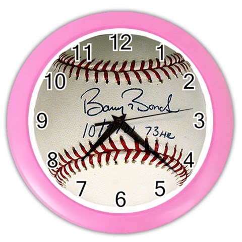 Barry bonds Color Wall Clock from ArtsNow.com Front