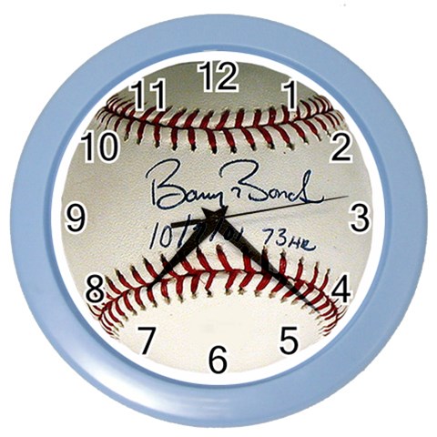 Barry bonds Color Wall Clock from ArtsNow.com Front