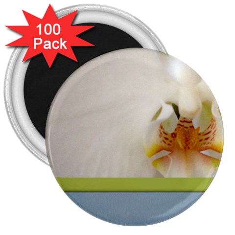 Wedding Orchid 3  Magnet (100 pack) from ArtsNow.com Front