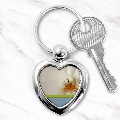 Wedding Orchid Key Chain (Heart) from ArtsNow.com Front