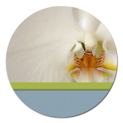 Wedding Orchid Magnet 5  (Round) from ArtsNow.com Front