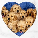 Golden Retriever Jigsaw Puzzle (Heart)