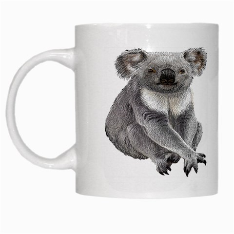 Koala White Mug from ArtsNow.com Left