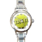 Tennis Ball Round Italian Charm Watch