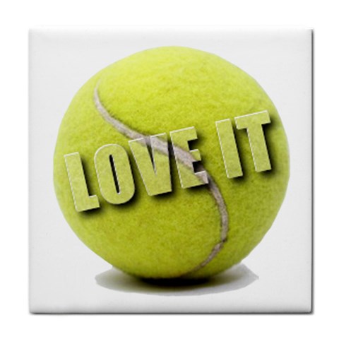 Tennis Ball Tile Coaster from ArtsNow.com Front