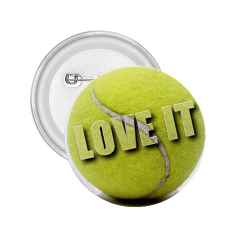 Tennis Ball 2.25  Button from ArtsNow.com Front