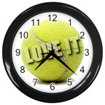 Tennis Ball Wall Clock (Black)