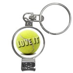 Tennis Ball Nail Clippers Key Chain