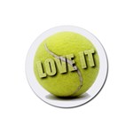 Tennis Ball Rubber Coaster (Round)