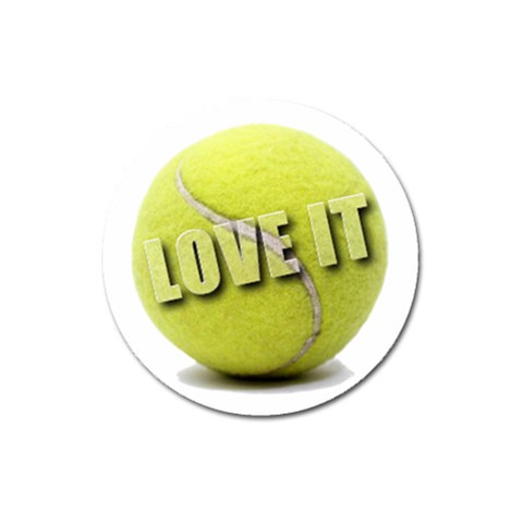 Tennis Ball Magnet 3  (Round) from ArtsNow.com Front