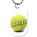 Tennis Ball Dog Tag (One Side)