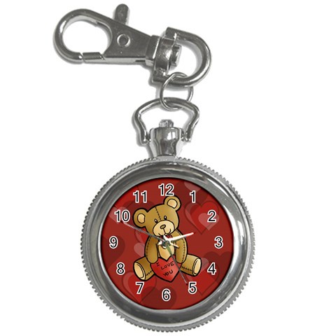 I love you teddy bear Key Chain Watch from ArtsNow.com Front