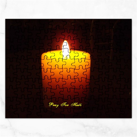 Candlelite Vigil for Haiti Jigsaw Puzzle (Rectangular) from ArtsNow.com Front