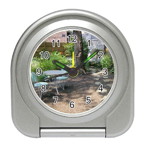 The Quiet Garden Travel Alarm Clock from ArtsNow.com Front