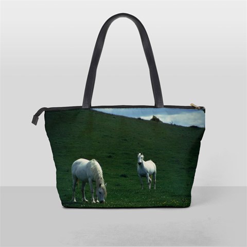 Two White Horses 0002 Classic Shoulder Handbag from ArtsNow.com Back