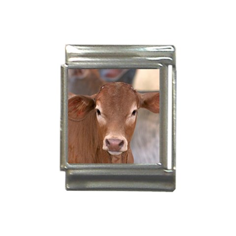 Brown Cow  0003 Italian Charm (13mm) from ArtsNow.com Front