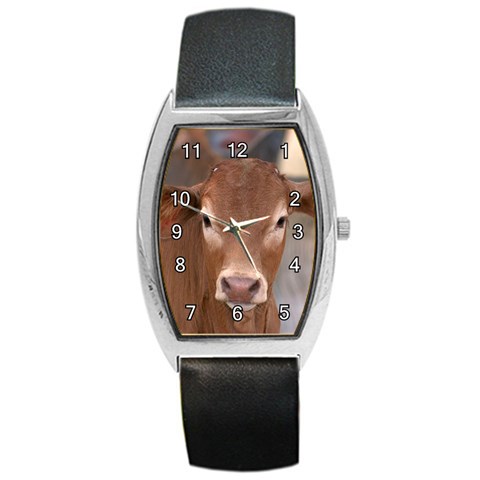 Brown Cow  0003 Barrel Style Metal Watch from ArtsNow.com Front