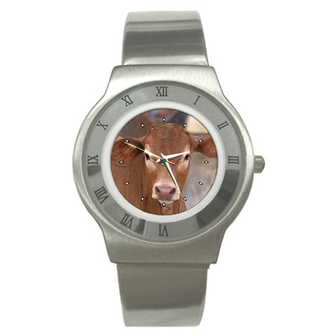 Brown Cow  0003 Stainless Steel Watch from ArtsNow.com Front