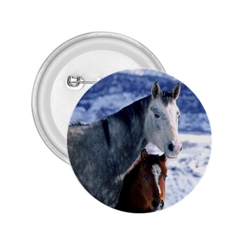 Winter Horses 0004 2.25  Button from ArtsNow.com Front