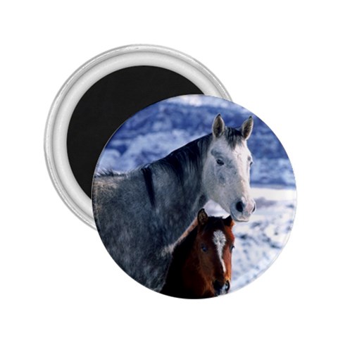 Winter Horses 0004 2.25  Magnet from ArtsNow.com Front