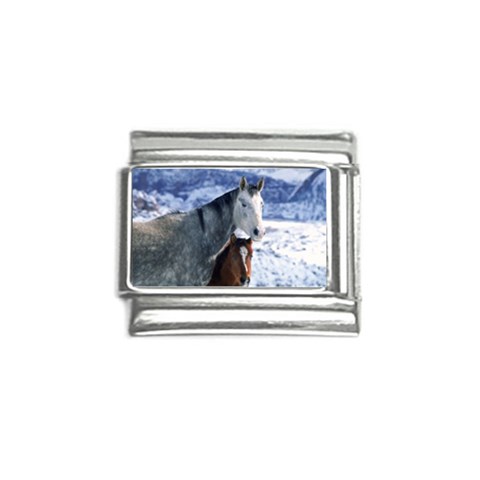 Winter Horses 0004 Italian Charm (9mm) from ArtsNow.com Front