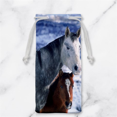 Winter Horses 0004 Jewelry Bag from ArtsNow.com Back